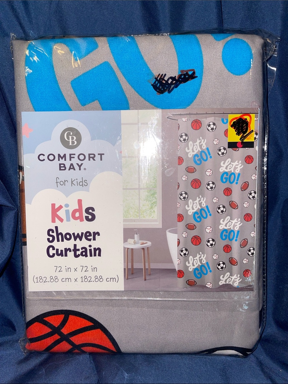 Kids Shower Curtain - Sports Theme
